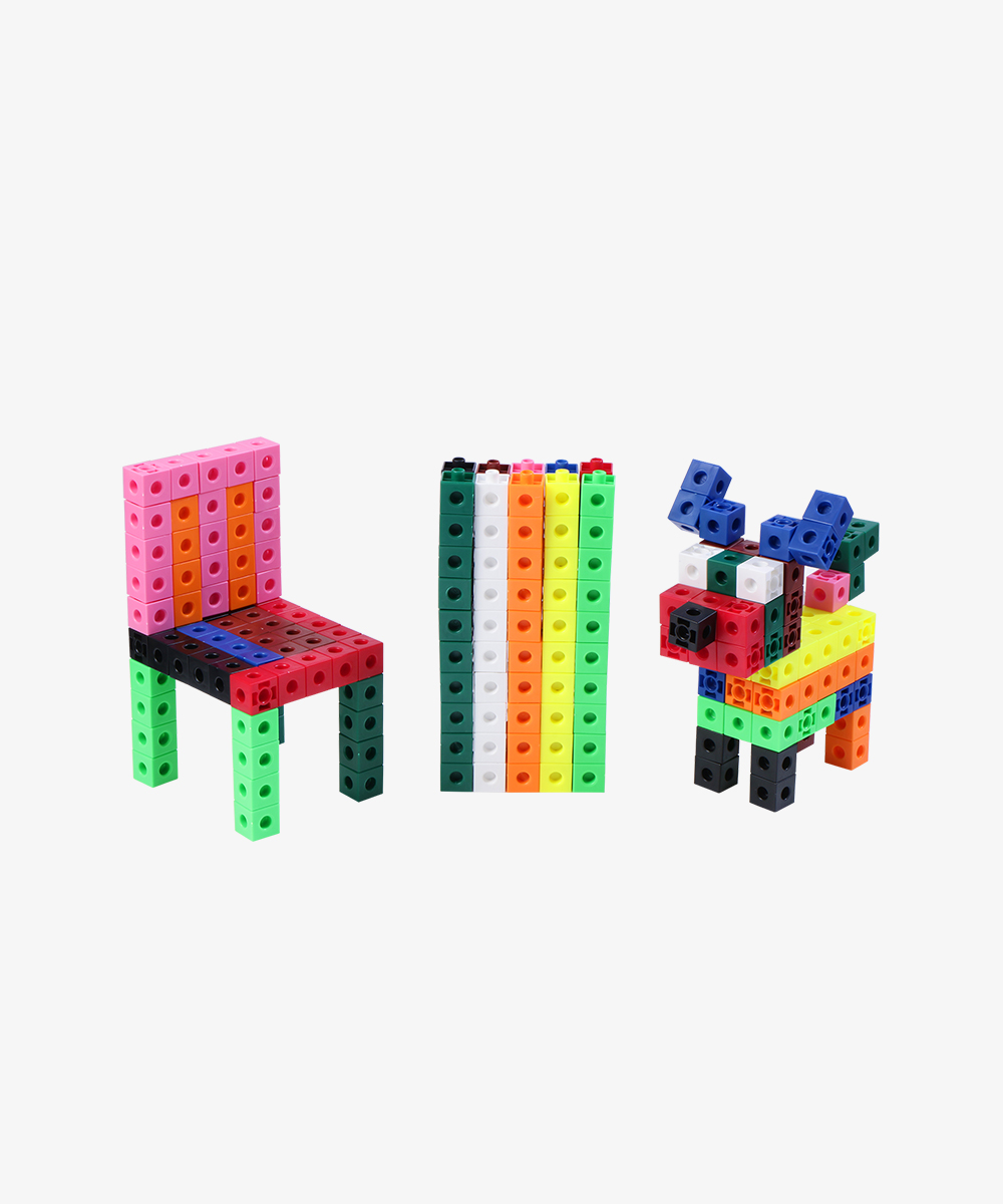 Jodo-Block-100-03 Jodo Blocks ( Set of 100 cubes with bags) - Mathematical Toy for developing Cognitive Skills, Number Sense through Fun Learning. - Image 1