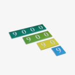 Place Value Cards - Number Sense, Mathematical Toy for Number Recognition and Mathematical Calculations