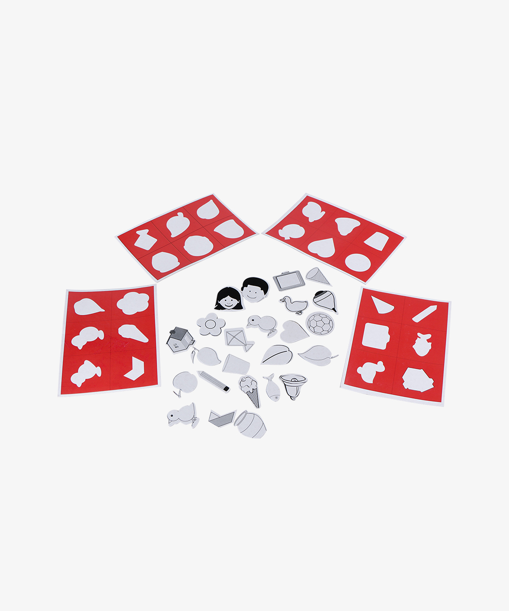 Shadow Game 01 Shadow Game, Observation Skills, Deduction Skills, Learning Toy (Shape Recognition Card) - Image 1